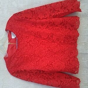 Kate Spade Lace Blouse Top Size 8